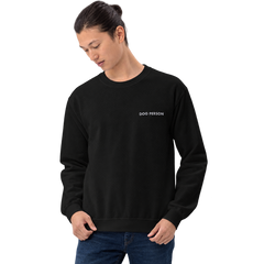 Dog Person Embroidered Pet Crewneck — gallery dog-person-embroidered-pet-crewneck — Dear Paw Studio