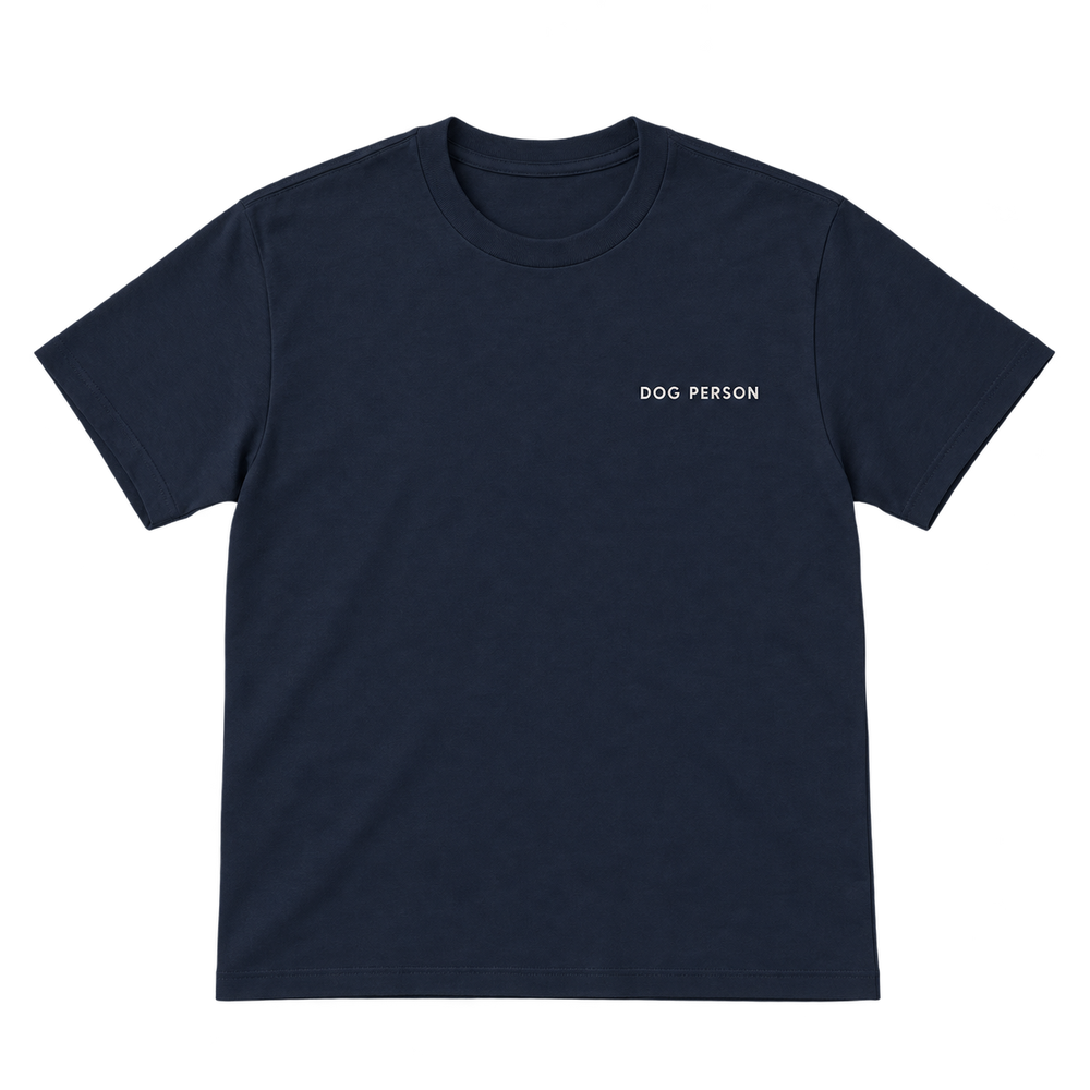 Dog Person Embroidered T-Shirt — gallery 02 — Dear Paw Studio