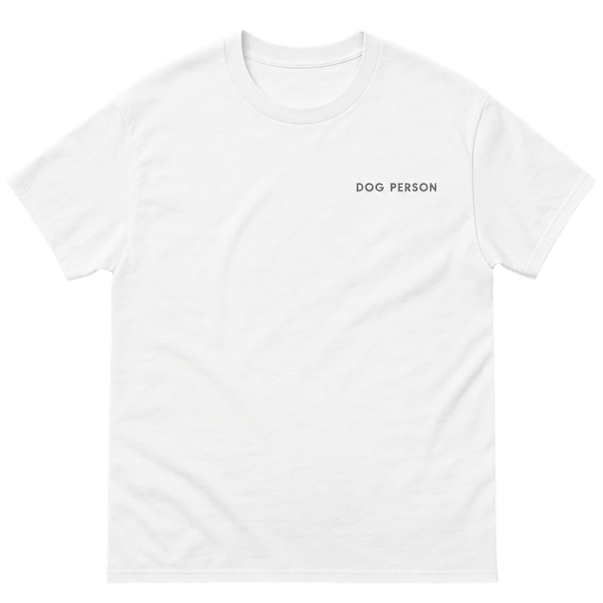 Dog Person Embroidered T-Shirt — gallery 03 — Dear Paw Studio