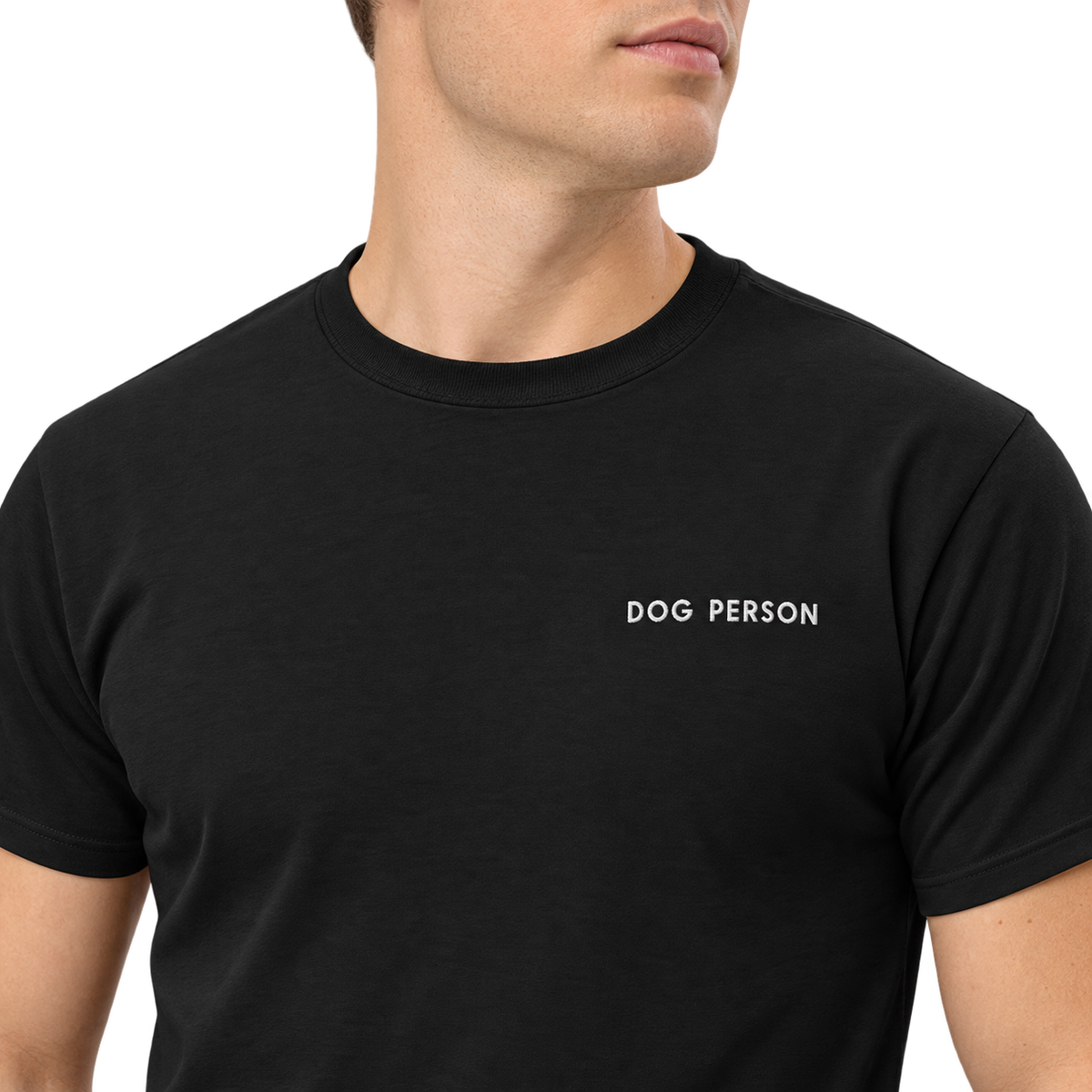 Dog Person Embroidered T-Shirt — gallery dog-person-embroidered-t-shirt — Dear Paw Studio