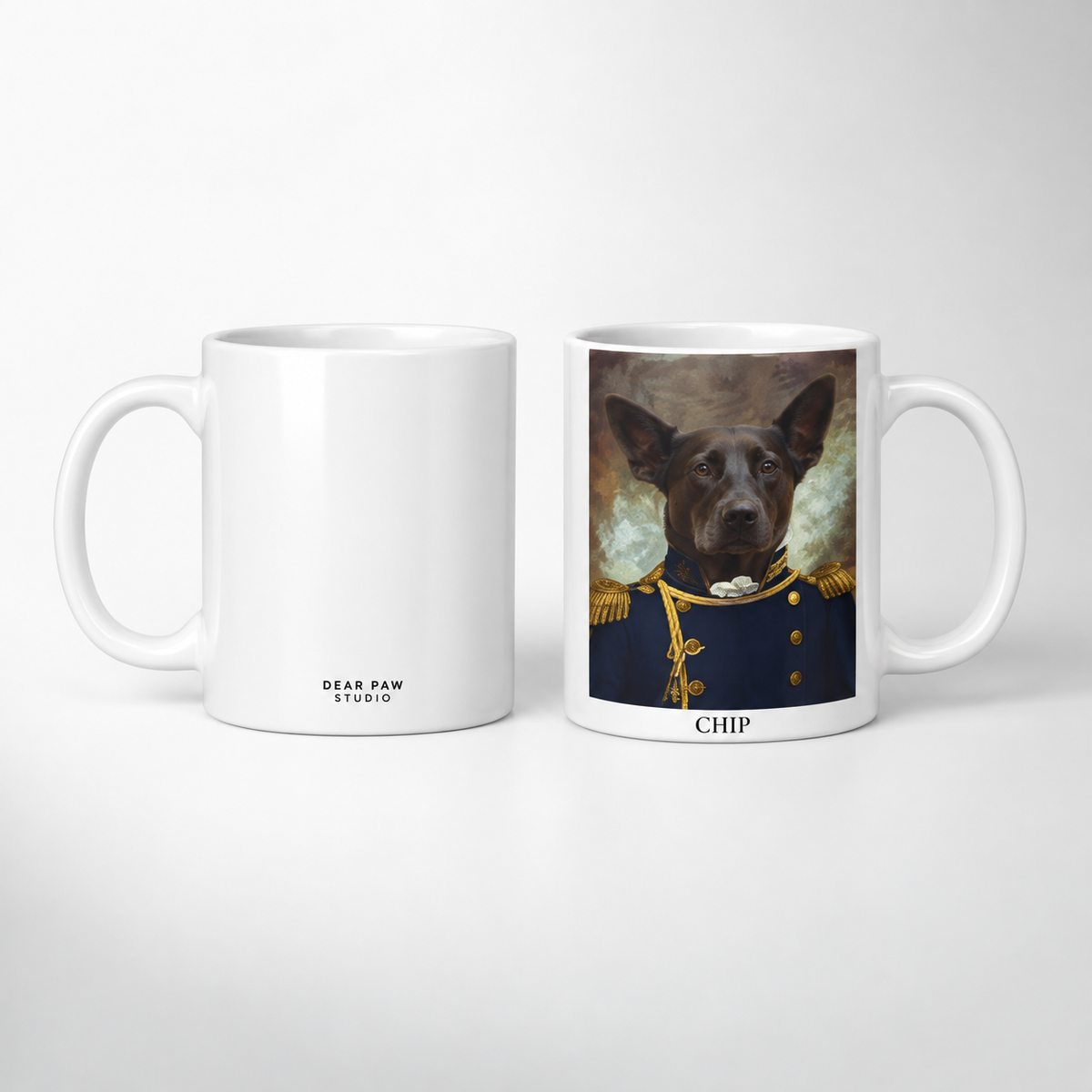 Grand Elegance Royal Custom Pet Portrait Mug — gallery 03 — Dear Paw Studio