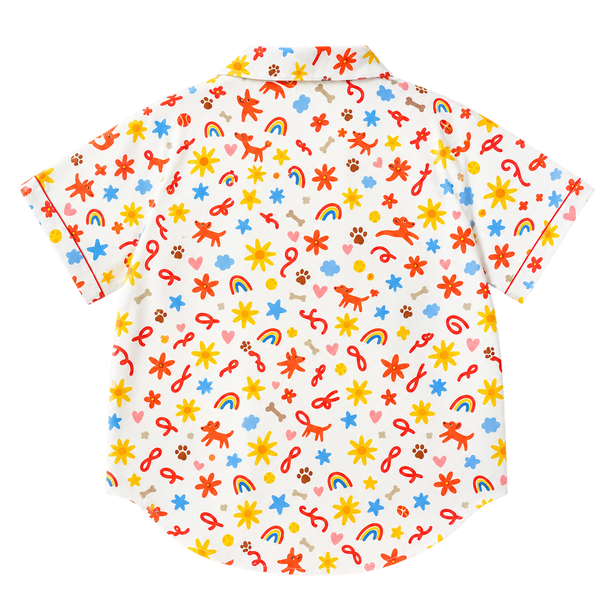 Pet Inspired Print Pajama Short Sleeve Shirt — gallery 03 — Dear Paw Studio