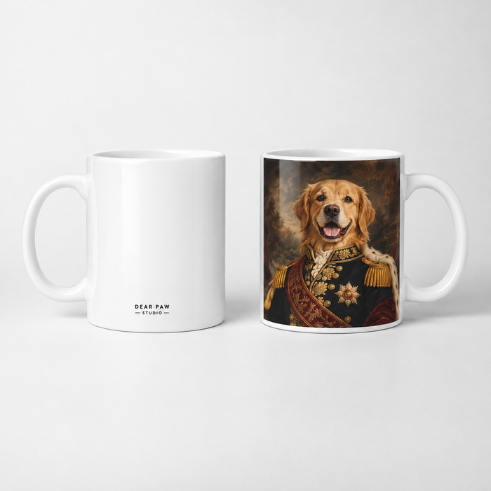 Regal Leader Royal Custom Pet Portrait Mug — gallery regal-leader-royal-custom-pet-portrait-mug — Dear Paw Studio