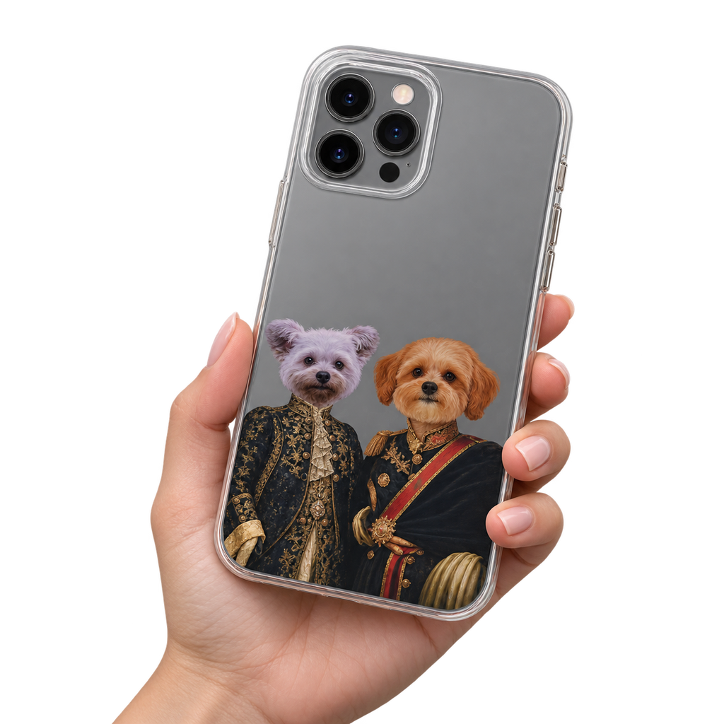 Majestic Duo Pet Portrait Phone Cases — gallery royal-pet-portrait-phone-cases — Dear Paw Studio