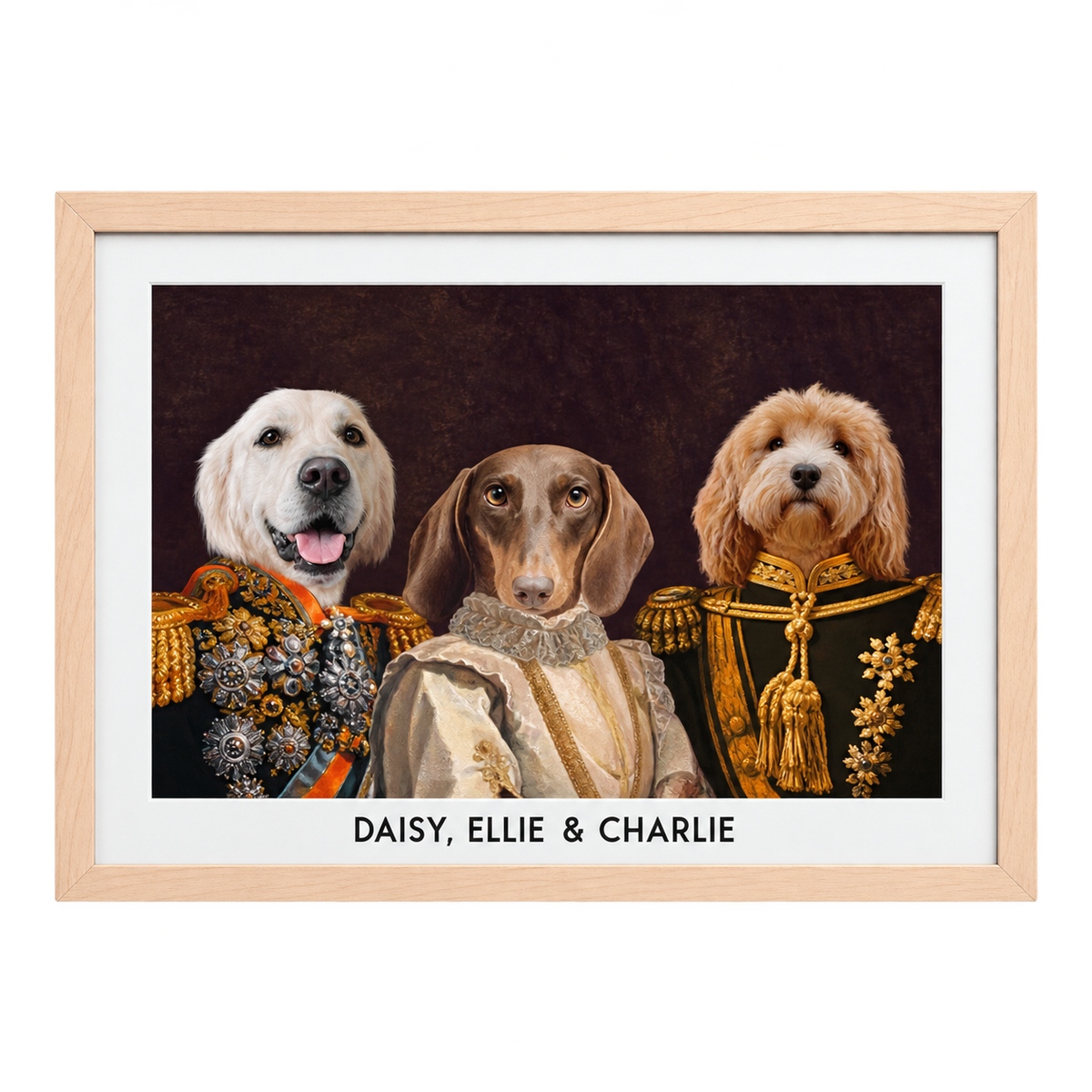 The Decorated Lords & Lady Custom Pet Portrait — gallery 03 — Dear Paw Studio