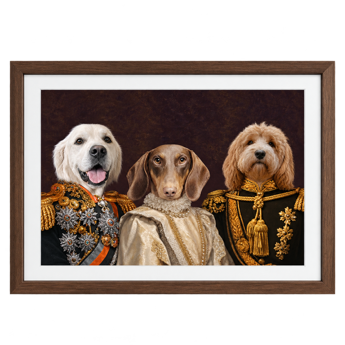 The Decorated Lords & Lady Custom Pet Portrait — gallery 04 — Dear Paw Studio