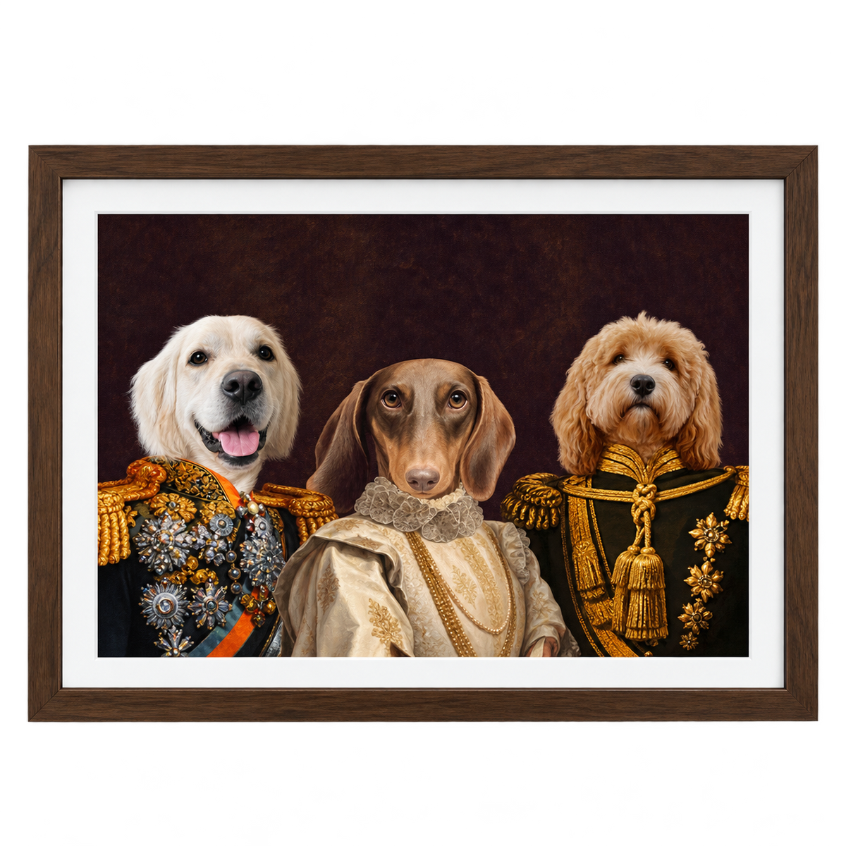 The Decorated Lords & Lady Custom Pet Portrait — gallery 08 — Dear Paw Studio