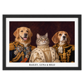 The Decorated Lords & Lady Custom Pet Portrait — gallery the-decorated-lords-lady — Dear Paw Studio