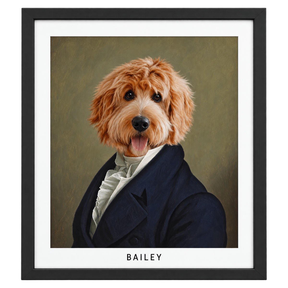 The Dignified Gentleman Custom Pet Portrait — gallery the-dignified-gentleman-custom-pet-portrait — Dear Paw Studio