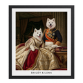 The King & Queen Custom Pet Portrait — gallery the-king-queen-custom-pet-portrait — Dear Paw Studio