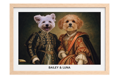 The Majestic Duo Custom Pet Portrait — gallery 13 — Dear Paw Studio