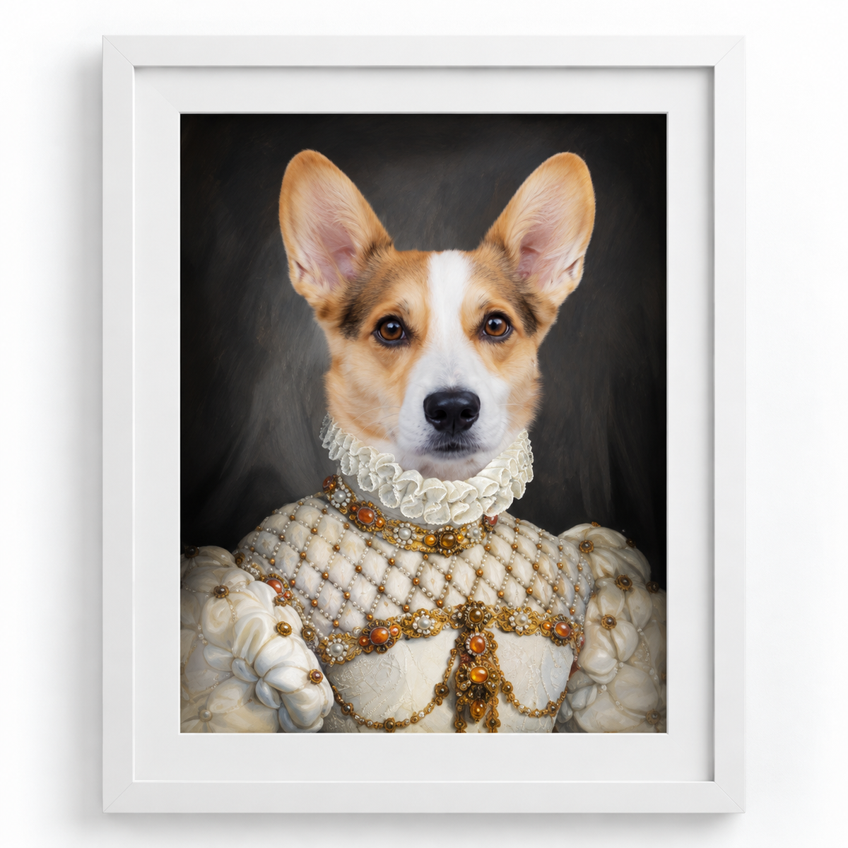 The Proper Lady Custom Pet Portrait — gallery 03 — Dear Paw Studio