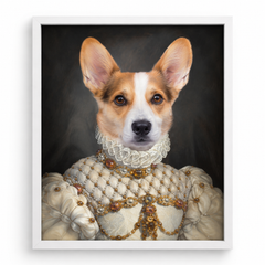 The Proper Lady Custom Pet Portrait — gallery 07 — Dear Paw Studio