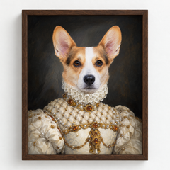 The Proper Lady Custom Pet Portrait — gallery 09 — Dear Paw Studio