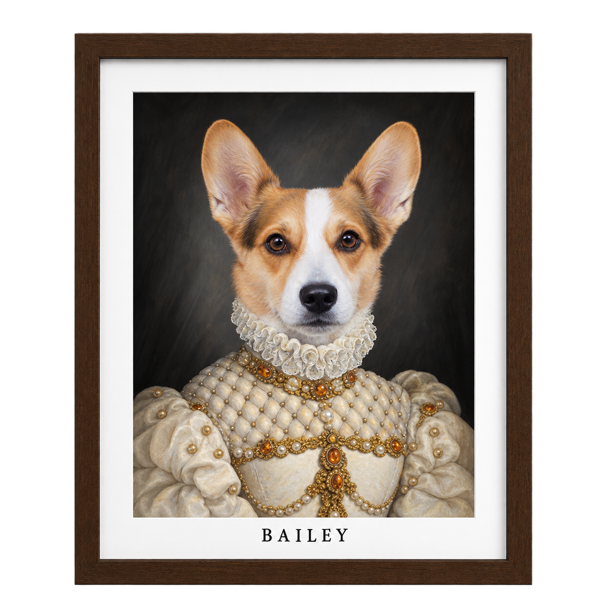 The Proper Lady Custom Pet Portrait — gallery 14 — Dear Paw Studio