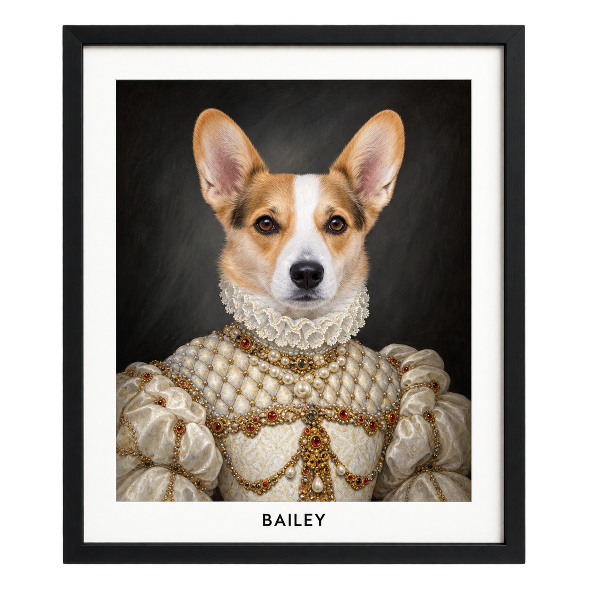 The Proper Lady Custom Pet Portrait — gallery the-proper-lady-custom-pet-portrait — Dear Paw Studio