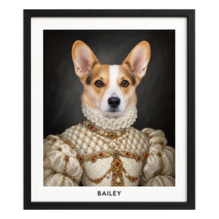 The Proper Lady Custom Pet Portrait — gallery the-proper-lady-custom-pet-portrait — Dear Paw Studio