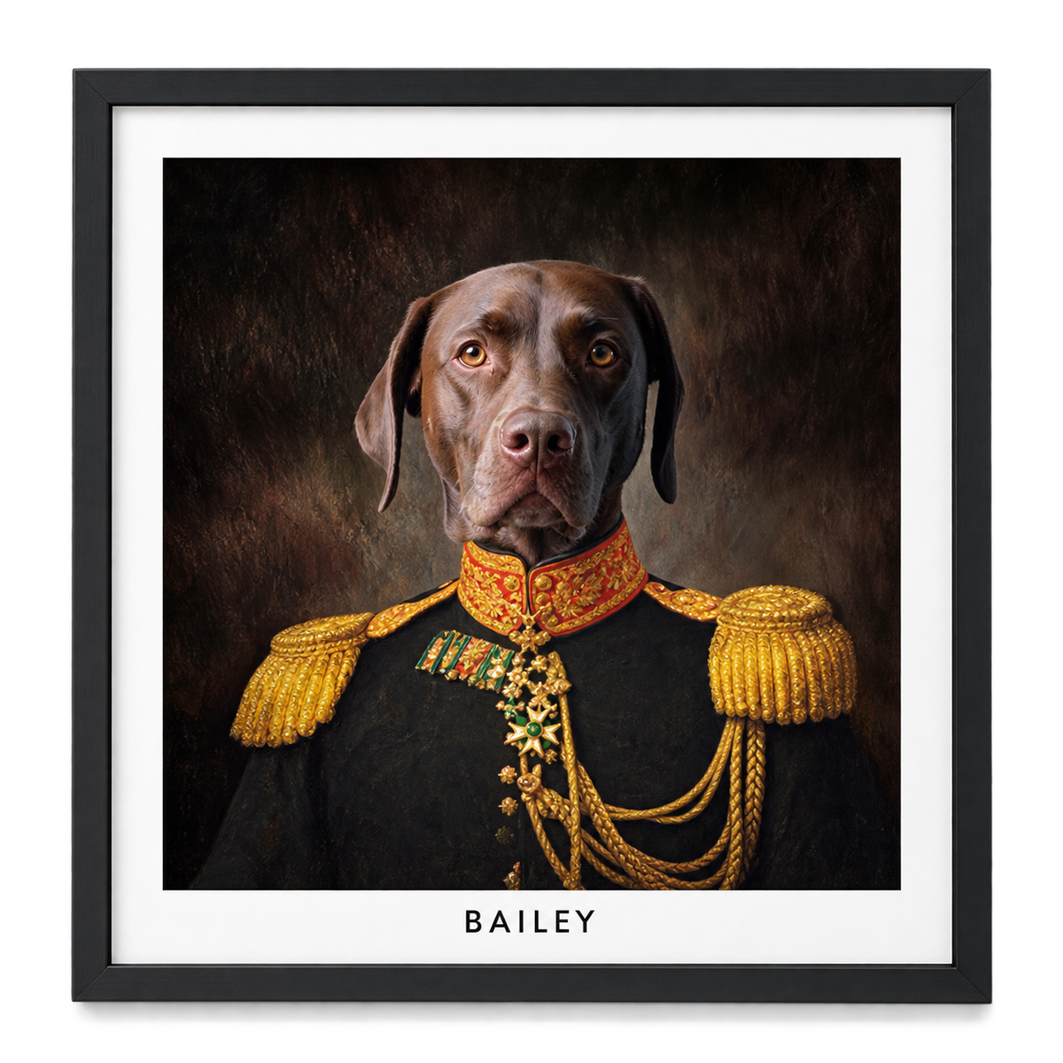 The Regal Leader Custom Pet Portrait — gallery the-regal-leader-custom-pet-portrait — Dear Paw Studio
