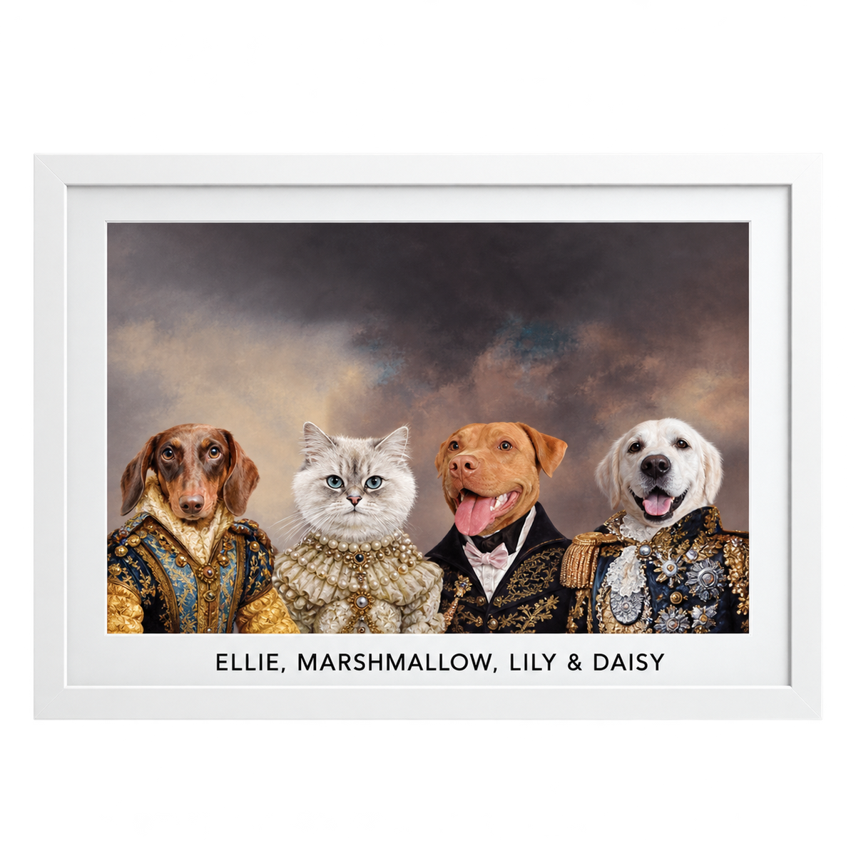 The Royal Court Custom Pet Portrait — gallery 02 — Dear Paw Studio