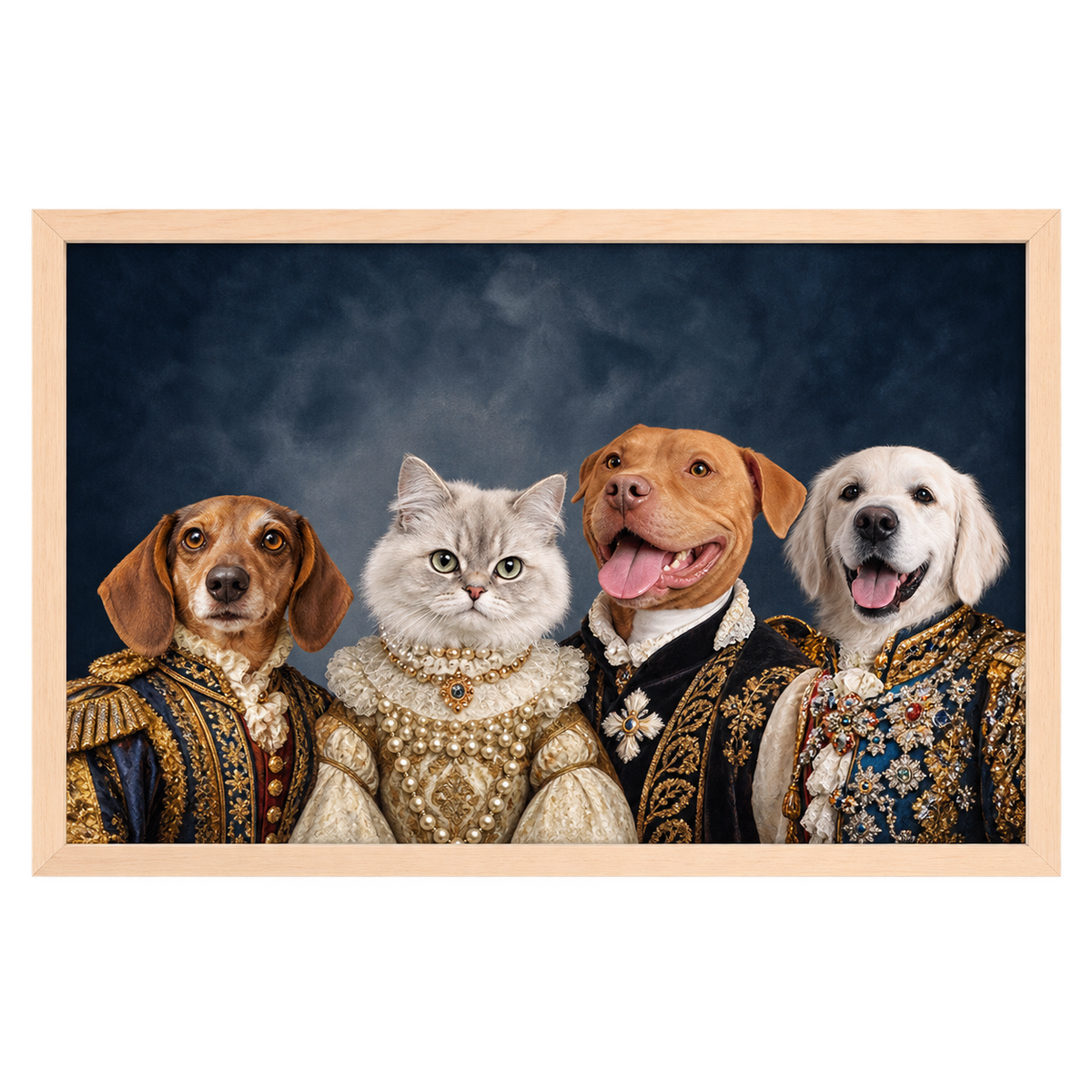 The Royal Court Custom Pet Portrait — gallery 11 — Dear Paw Studio