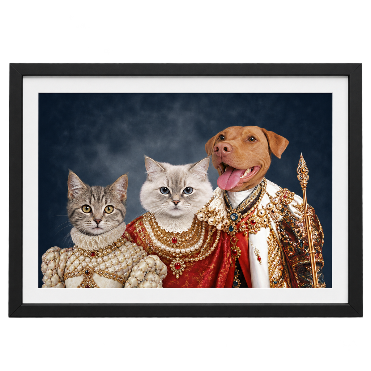 The Royal Family Custom Pet Portrait — gallery 04 — Dear Paw Studio