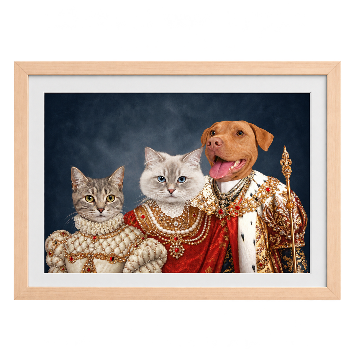 The Royal Family Custom Pet Portrait — gallery 06 — Dear Paw Studio