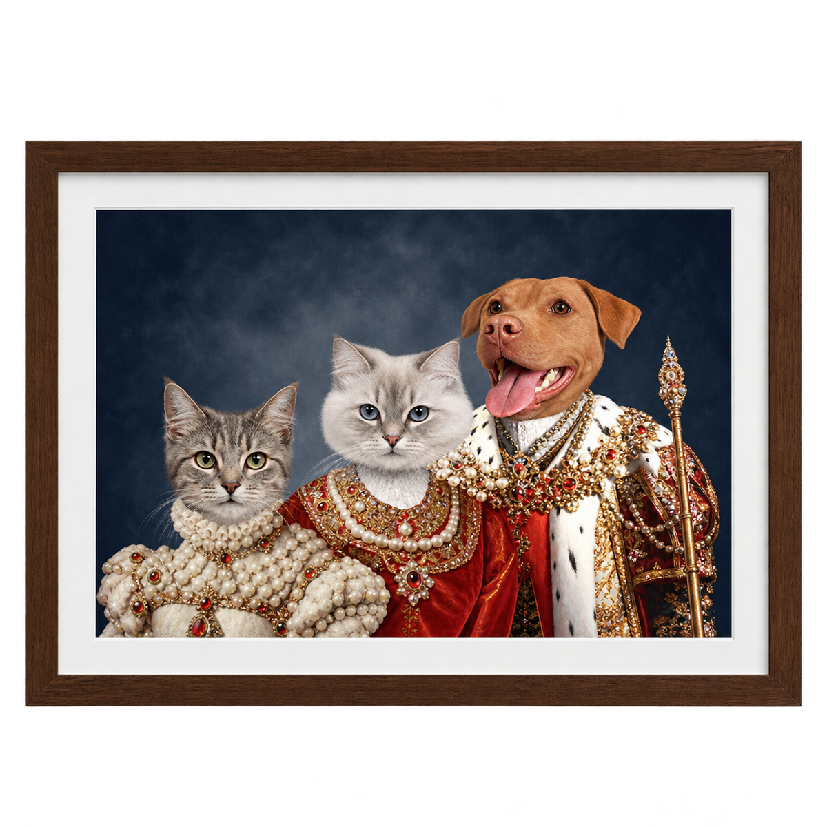 The Royal Family Custom Pet Portrait — gallery 07 — Dear Paw Studio