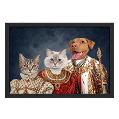 The Royal Family Custom Pet Portrait — gallery 08 — Dear Paw Studio