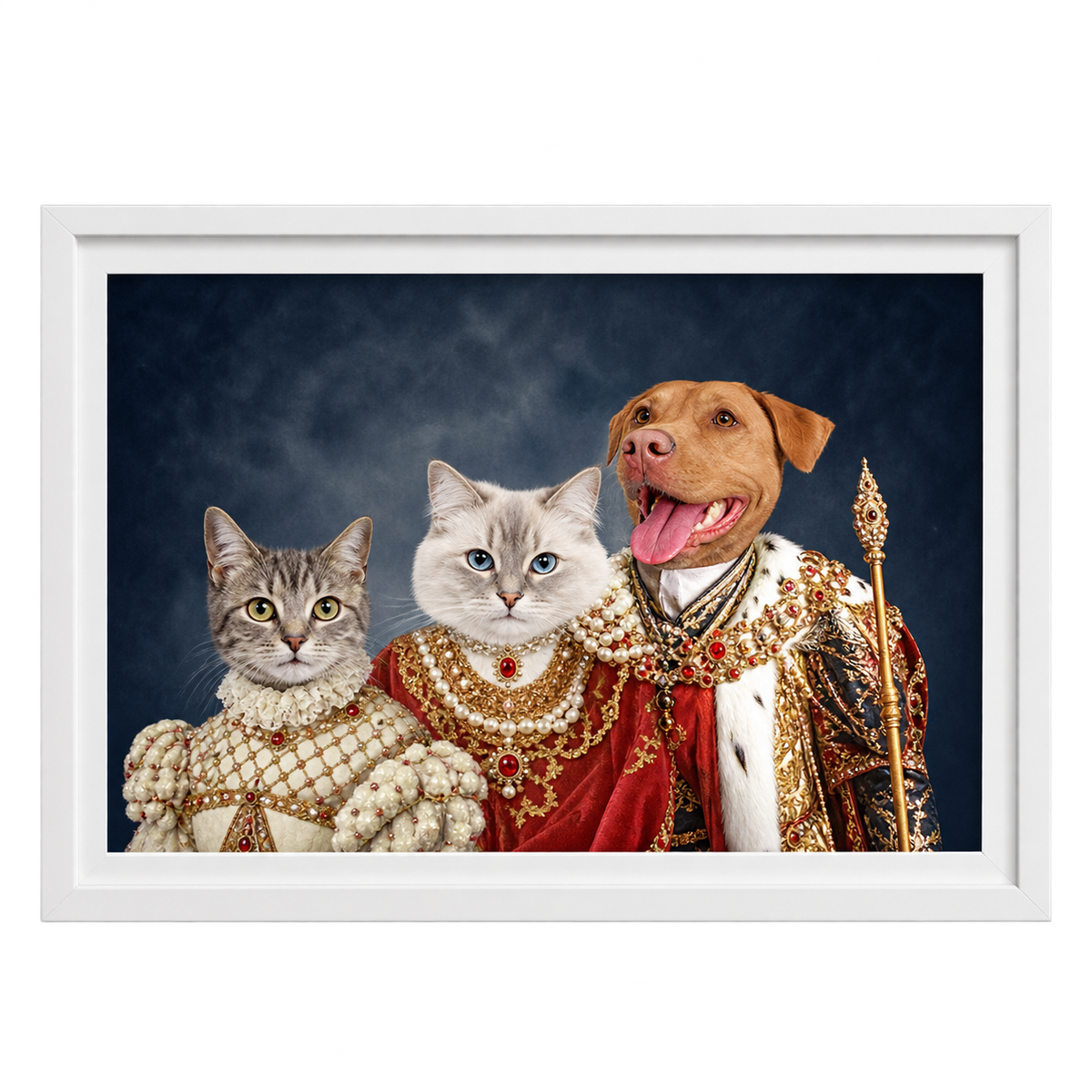 The Royal Family Custom Pet Portrait — gallery 09 — Dear Paw Studio