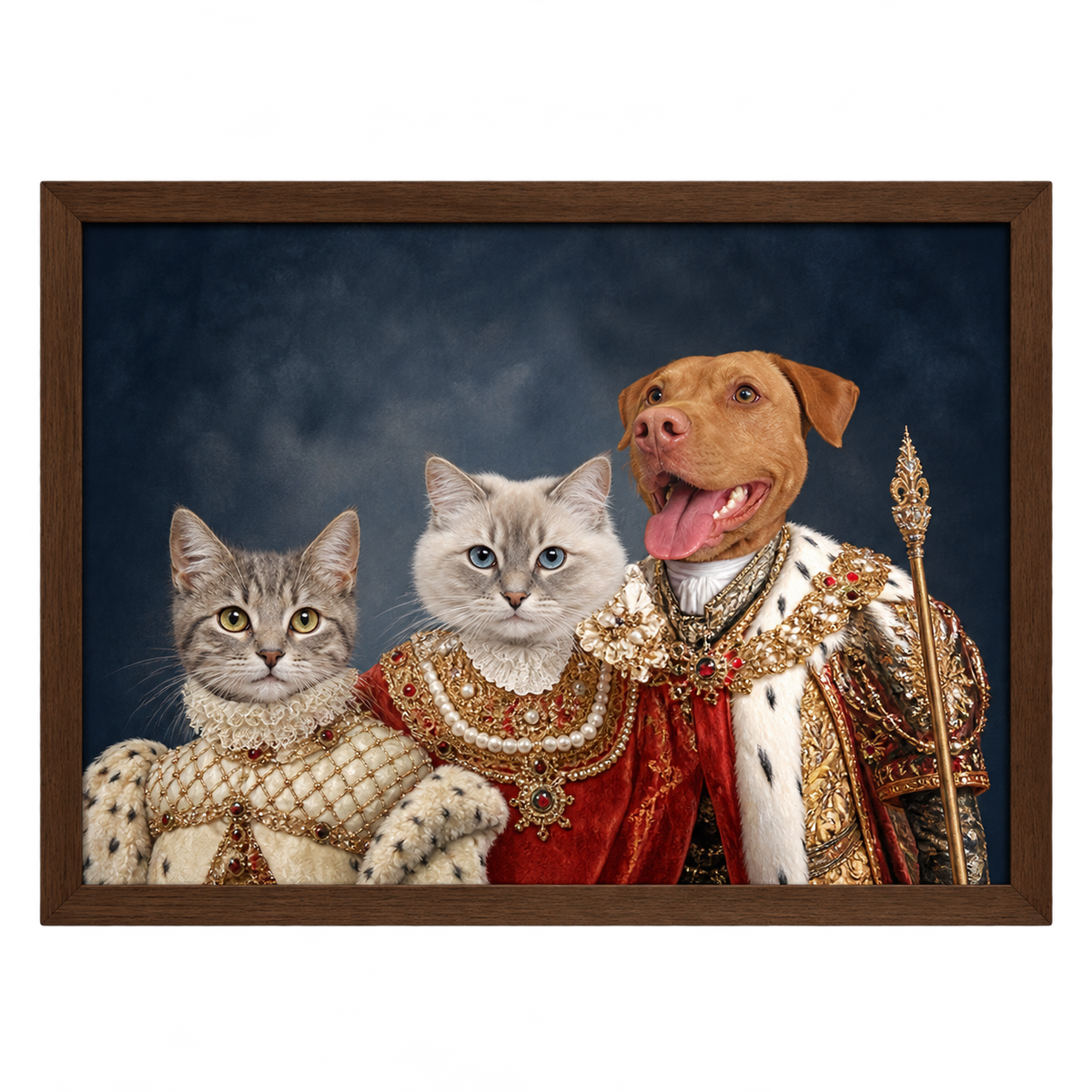 The Royal Family Custom Pet Portrait — gallery 11 — Dear Paw Studio