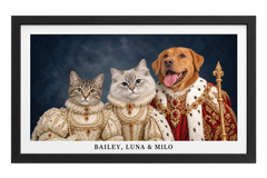 The Royal Family Custom Pet Portrait — gallery the-royal-family — Dear Paw Studio