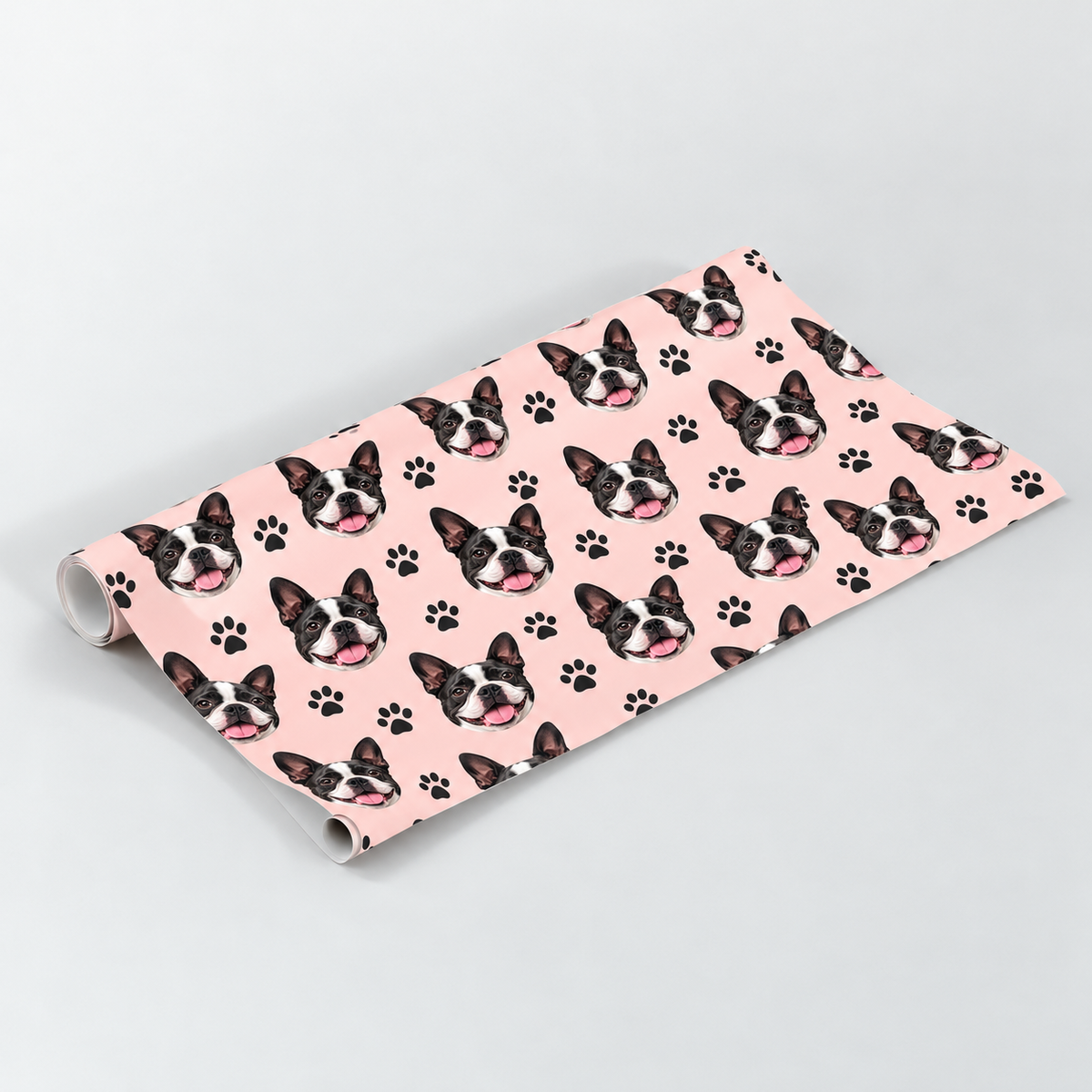 Custom One Pet Portrait Wrapping Paper — gallery 11 — Dear Paw Studio