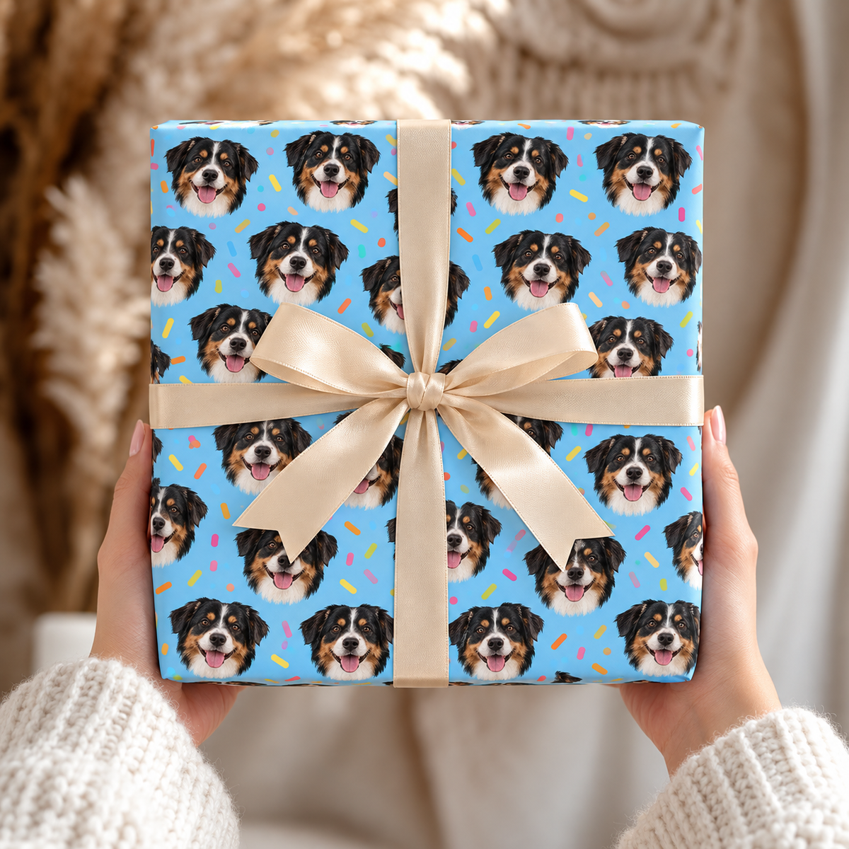 Custom One Pet Portrait Wrapping Paper — gallery 13 — Dear Paw Studio