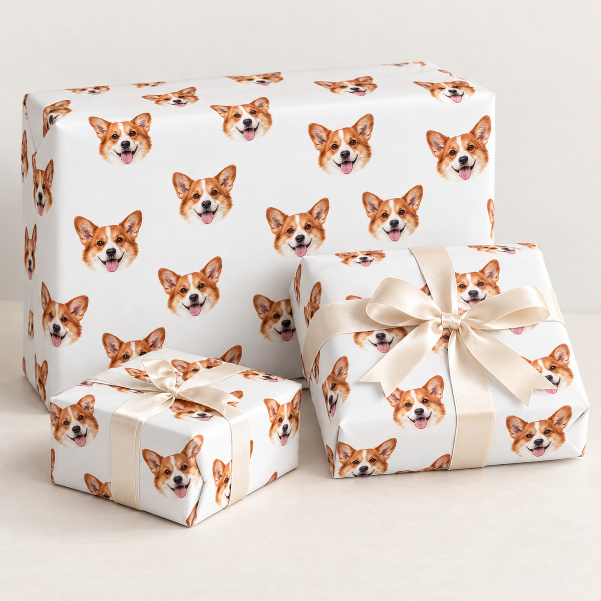 Custom One Pet Portrait Wrapping Paper — gallery 15 — Dear Paw Studio