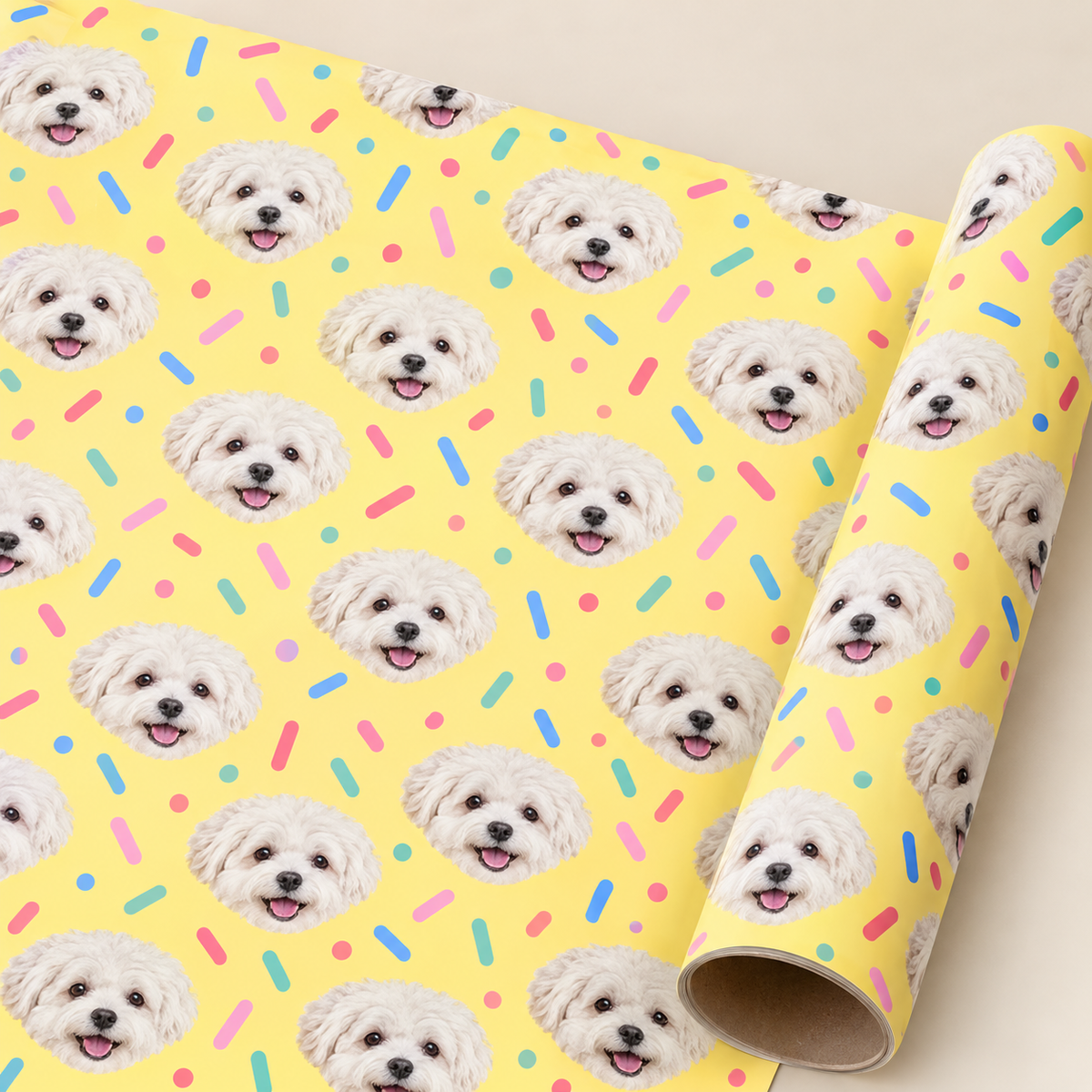 Custom One Pet Portrait Wrapping Paper — gallery 27 — Dear Paw Studio